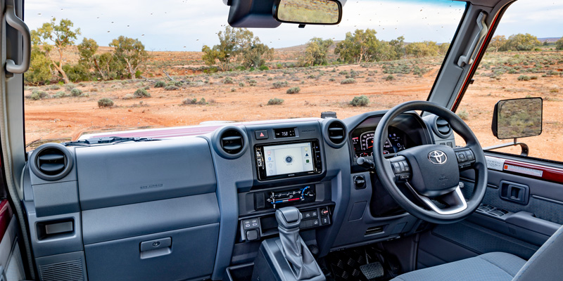 2024 Toyota LandCruiser 70 Series front seat interior