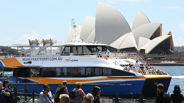 My Fast Ferry going past Sydney Opera House