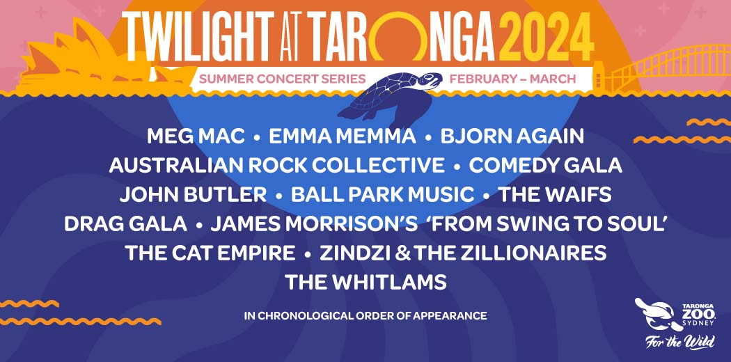 Twilight at Taronga 2024 event lineup