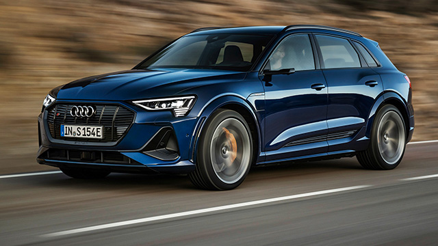 2021 Audi e-tron S blue