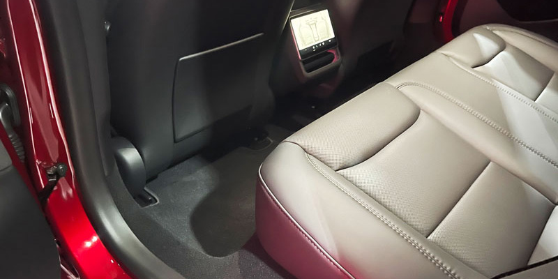 2024 Tesla Model 3 backseat