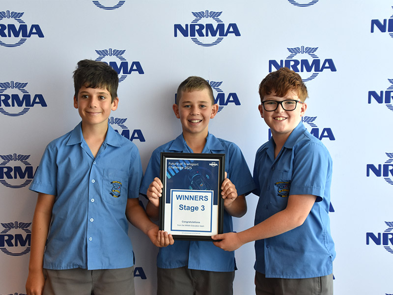 Conor, Edwin and Lewis from St Joseph's Catholic Primary Bulli