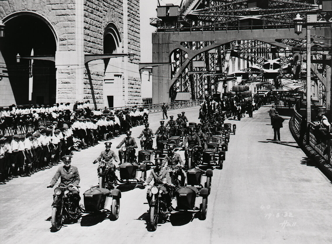 1930s Sydney Harbour Bridge Crossing