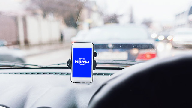 Mobile phone cradle mobile banner