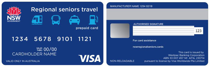 regional seniors travel card