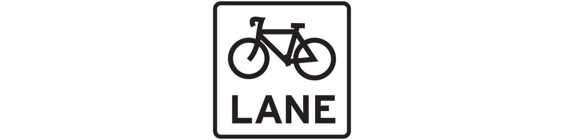 Bicycle lane sign RMS NSW