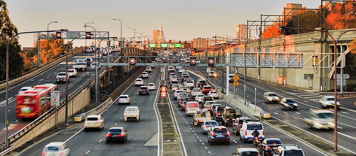 Sydney city traffic