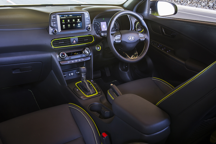 Hyundai Kona Elite interior