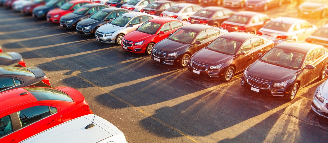 cars in car lot