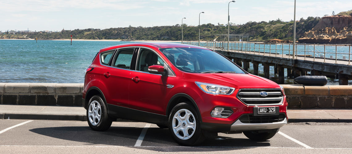 Red exterior 2017 Ford Escape