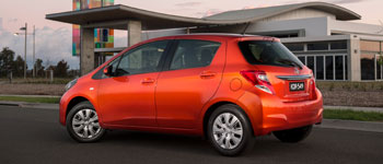 2015 Toyota Yaris rear