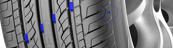 tyre wear indicator on tyres 