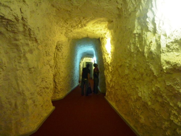 Michelle's Road Trip - Looking for the room at The Underground Motel White Cliffs