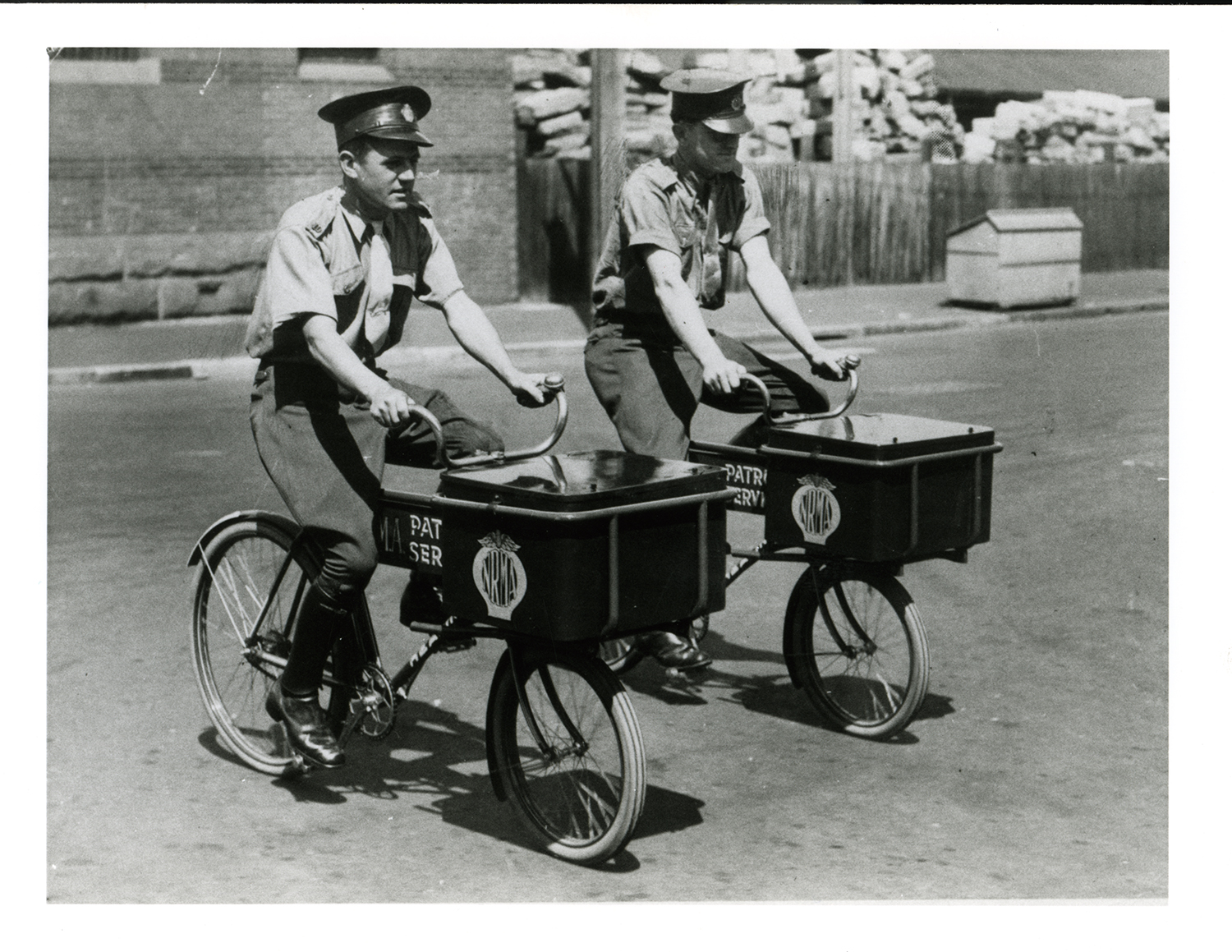 1940s - Road patrol considers the use of bicycles in CBD to save on petrol