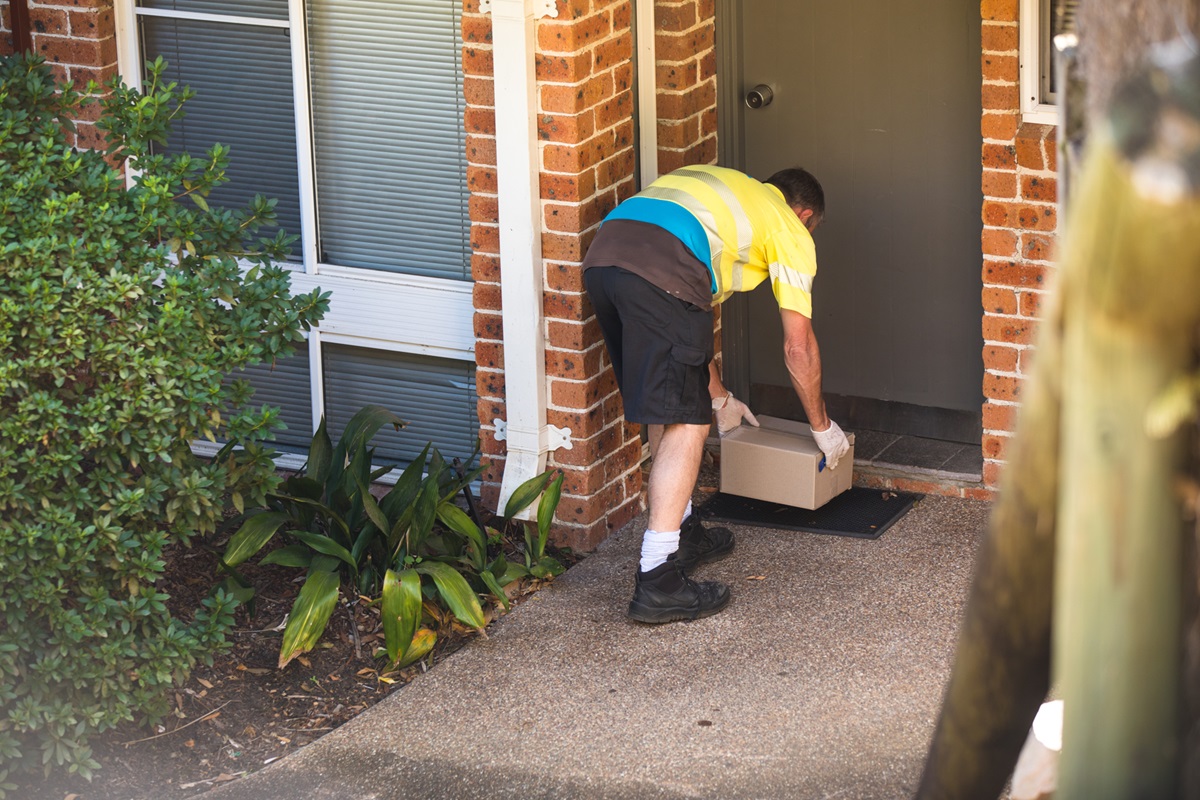 NRMA Patrol delivering goods practicing hygiene and social distancing