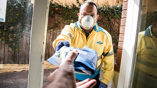 PLH NRMA Patrol Nik Panas delivering medicines to the vulnerable elderly and isolated in partnership