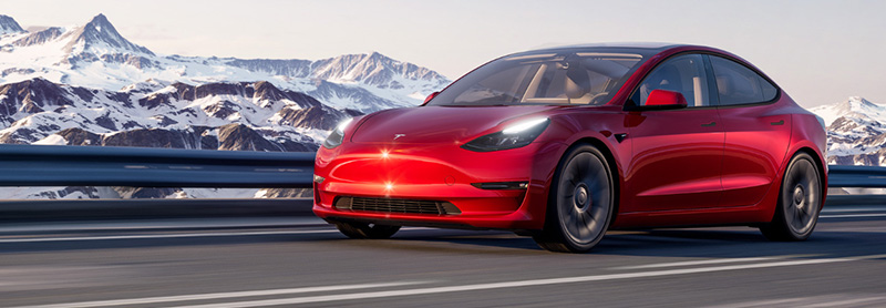 2023 Tesla Model 3 electric car