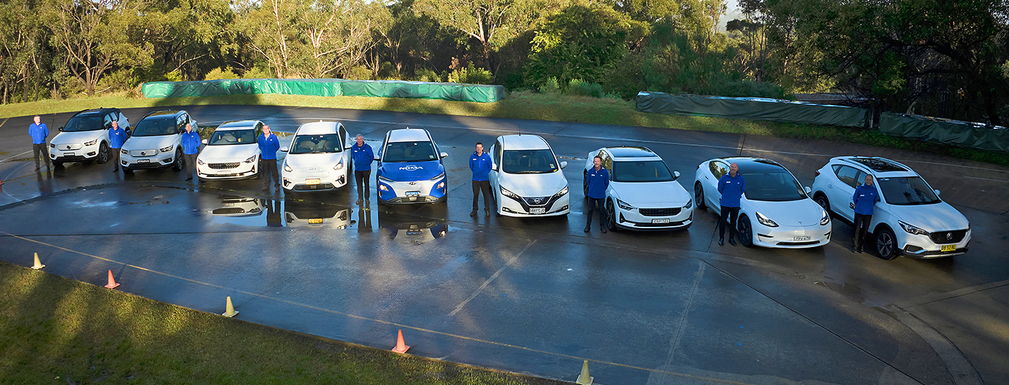 Electric vehicles at NRMA drive day