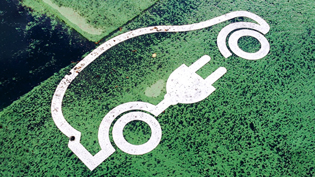 Electric vehicle logo