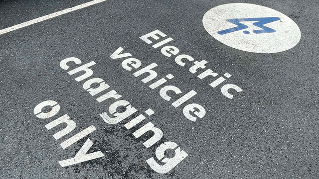 Electric Vehicle Charging Parking Spot