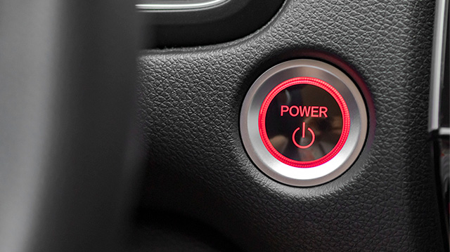 EV electric vehicle power button