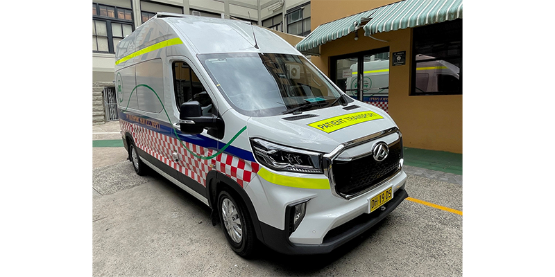 St Vincent's EV ambulance