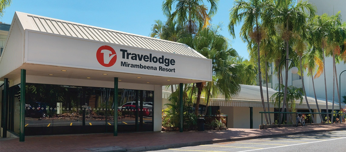 Outside Travelodge Resort Darwin NT