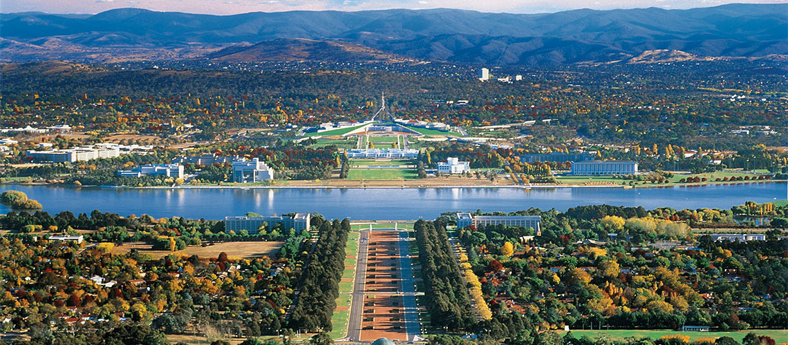 Aerial View Canberra Canberra my nrma locals guide