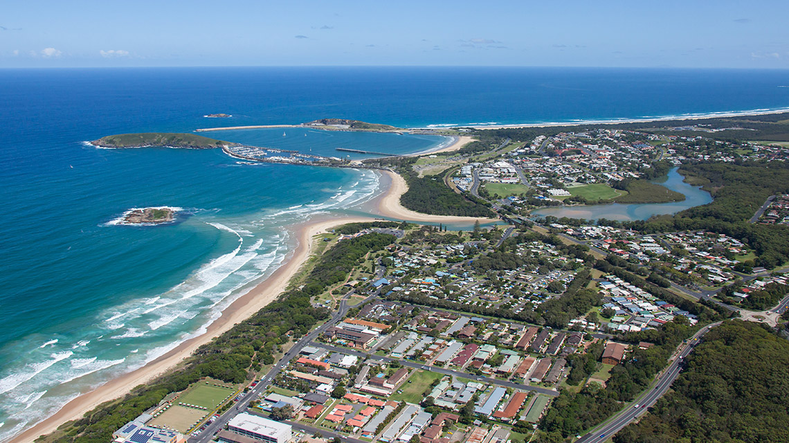 Coffs Harbour Aerial View Coffs Harbour my nrma local guides