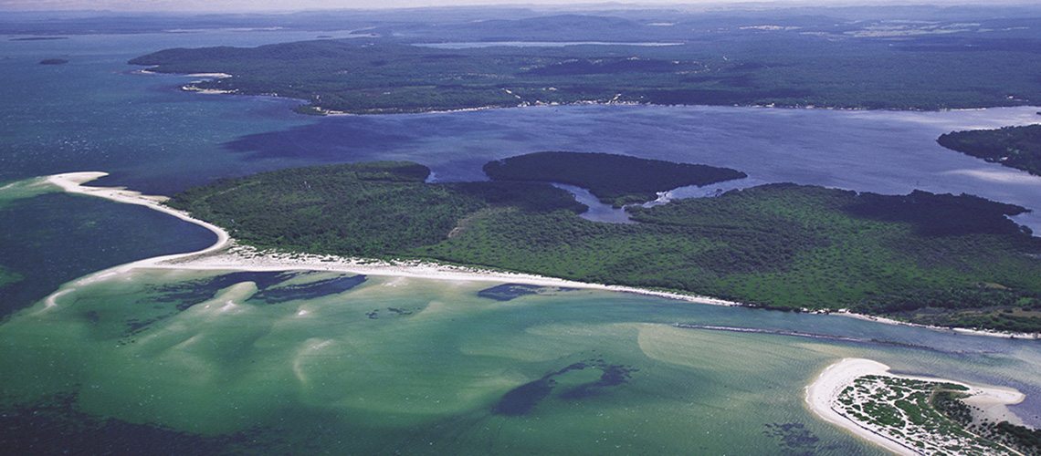 Aerial View Myall Lakes my nrma local guides