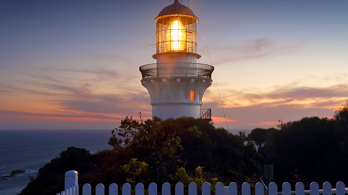Sugarloaf Lighthouse Myall Lakes my nrma local guides