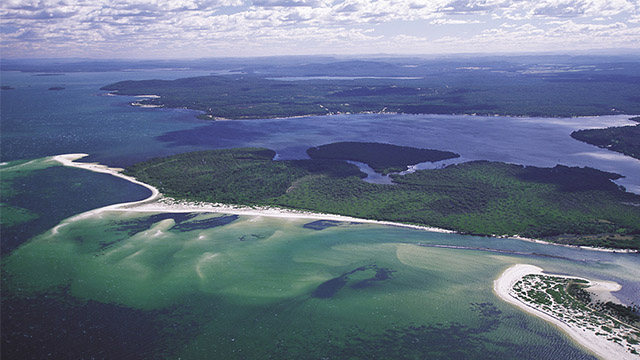Aerial View Myall Lakes my nrma local guides