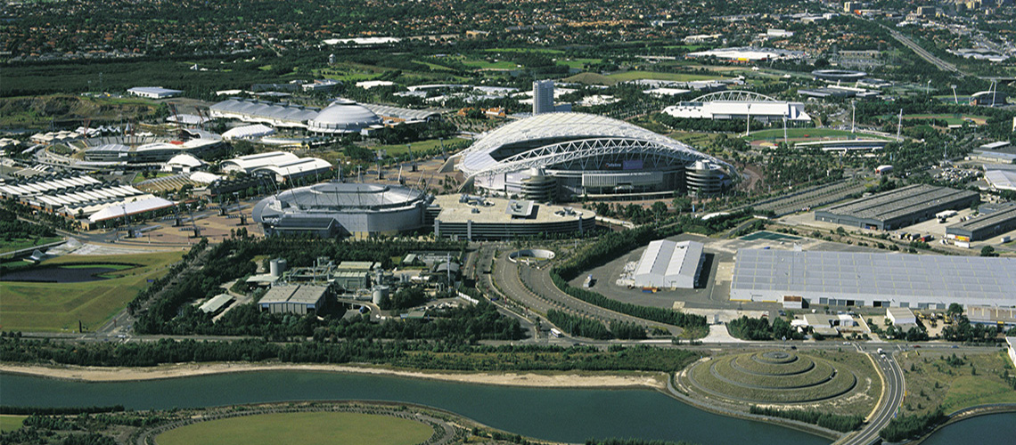 Aerial View Olympic Park Olympic Park Walking Tracks my nrma locals guide