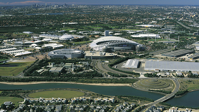 Aerial View Olympic Park Olympic Park Walking Tracks my nrma locals guide