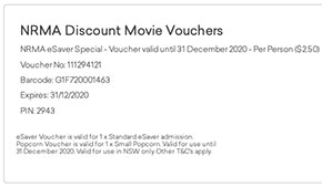 NRMA Event Cinemas discount