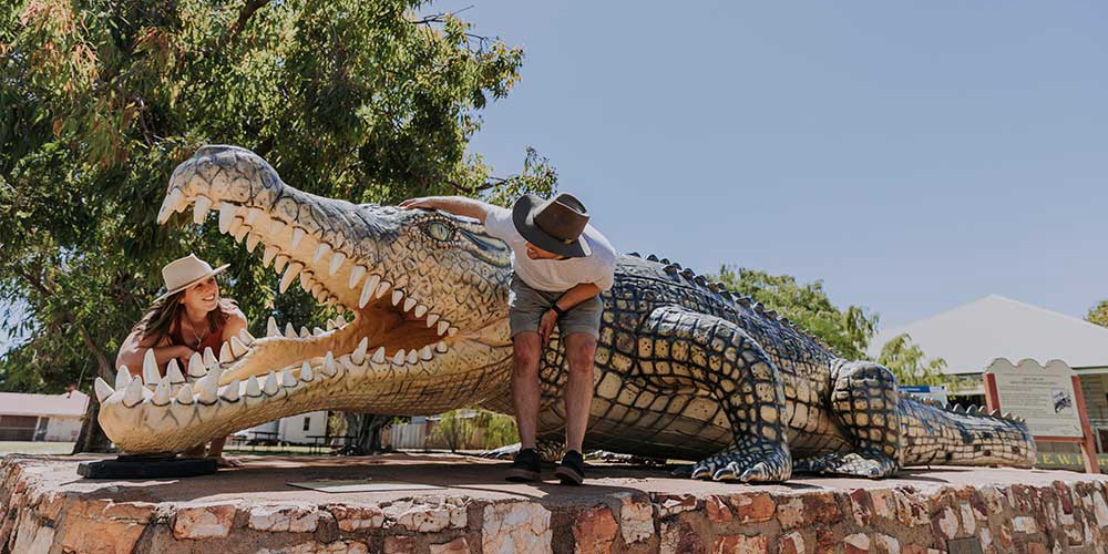 Big crocodile at Normanton