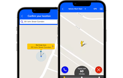Use the my nrma app to track help