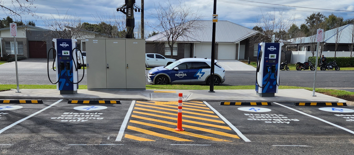 The NRMA launches its 100th EV charger