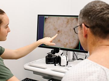 MoleMap scan results with patient