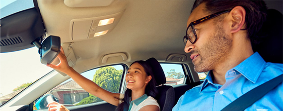 An NRMA Driving Instructor teaching a student