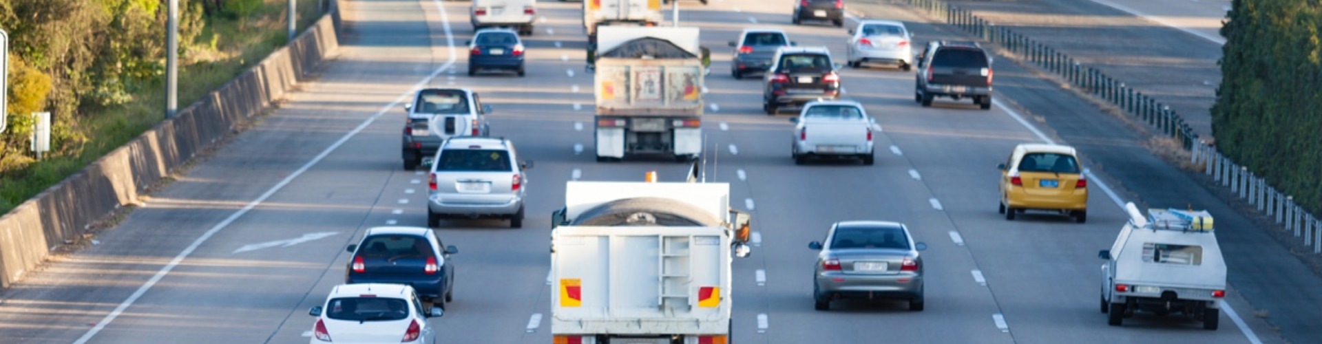 Traffic on a busy freeway