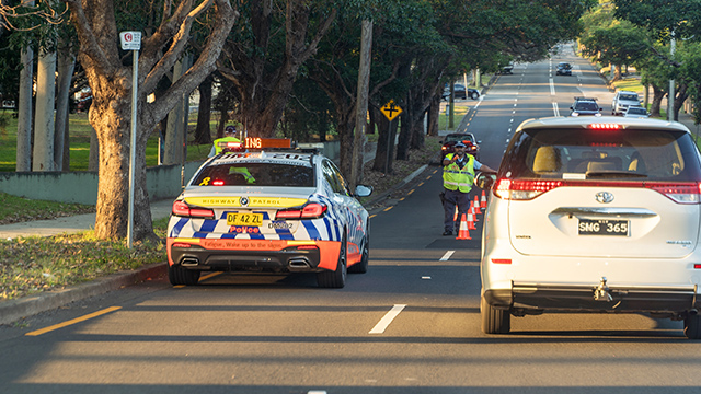 Police take Breath Tests for alcohol and other drugs for drivers