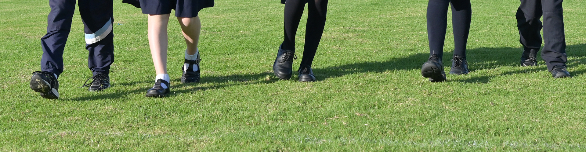 Pupils walking to school