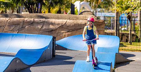 Pump track at Blue Dolphin Yamba