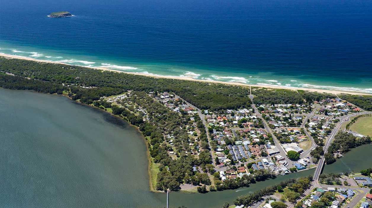 Budgewoi aerial view