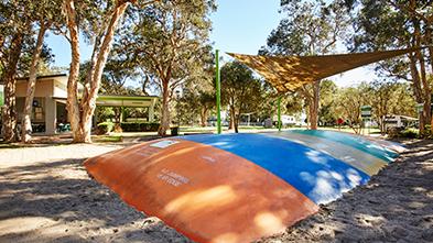 NRMA Budgewoi Holiday Park jumping pillow