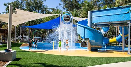 Kids waterpark at Darlington Beach