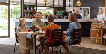 Family dining at Murramarang Beachfront Holiday Resort