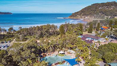 NRMA Ocean Beach Holiday Resort aerial