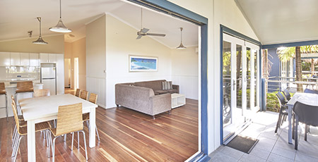 Ocean Beach villa interior